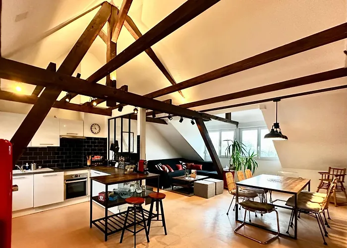 Loft Vintage - Spacieux 155 M2 - 4 Chambres - Parking, Netflix, Wifi Fibre 牟罗兹照片