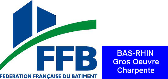 Logo de la Fédération du Gros-Œuvre et de la Charpente du Bas-Rhin.